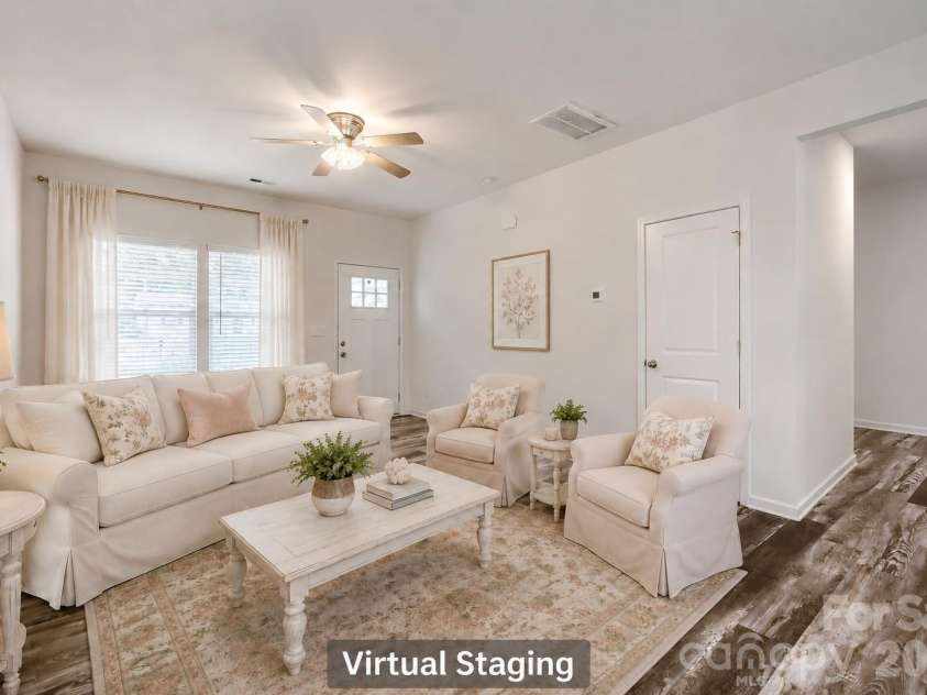 244 Valleybrook Lane, Troutman, NC 28166.  MLS# CAR4411289, YatesRealty ID 43004. Great Room Virtual Staging