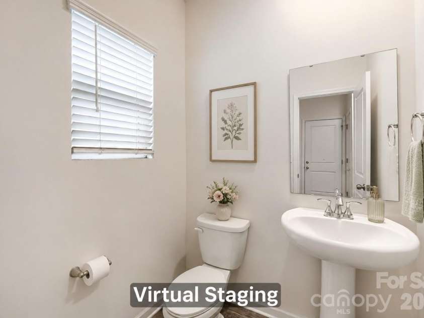 244 Valleybrook Lane, Troutman, NC 28166.  MLS# CAR4411289, YatesRealty ID 43004. Half Bath Virtual Staging