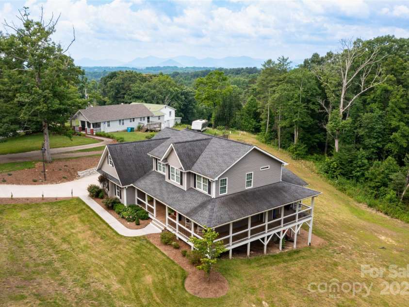 460 Panther Branch Road, Alexander, NC 28701.  MLS# CAR4293485, YatesRealty ID 4301. Aerial View 