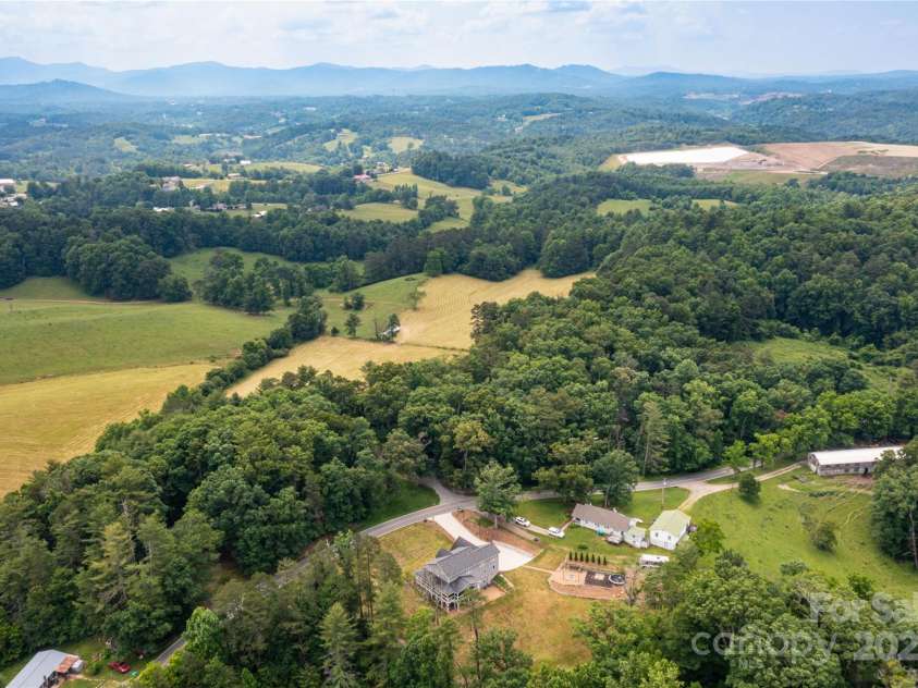 460 Panther Branch Road, Alexander, NC 28701.  MLS# CAR4293485, YatesRealty ID 4301. Aerial View 
