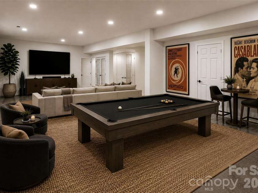 90 Ashley Woods Drive, Arden, NC 28704.  MLS# CAR4392883, YatesRealty ID 43011. Virtually Presented. Idea for recreation space.