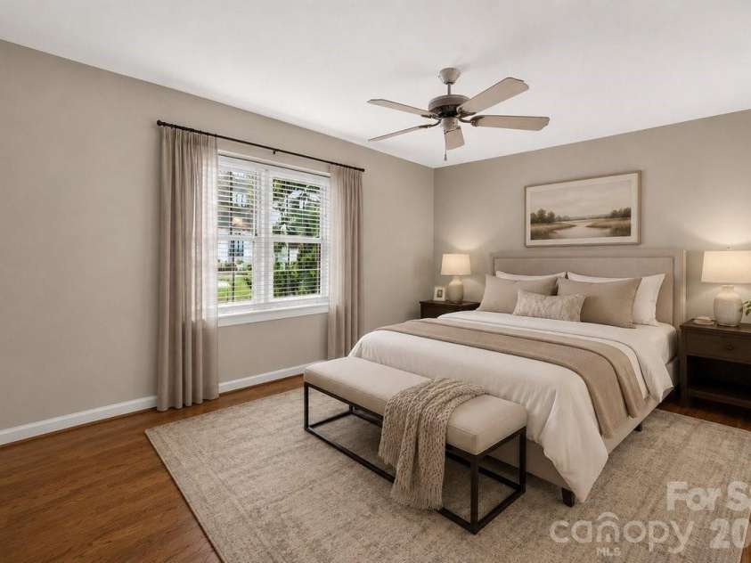 1700 Roxborough Road, Charlotte, NC 28211.  MLS# CAR4405926, YatesRealty ID 43013. Primary Bedroom, virtually staged