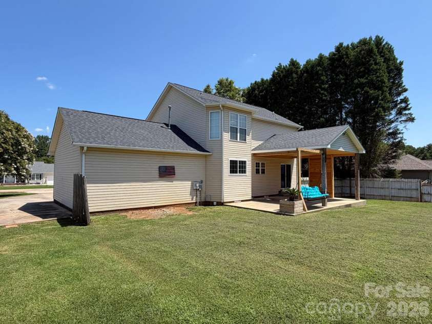 1072 Fox Chase Court, Salisbury, NC 28146.  MLS# CAR4410089, YatesRealty ID 43020. Rear