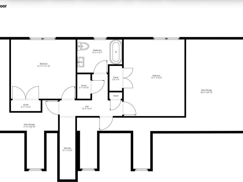 3022 Butter Churn Lane, Matthews, NC 28105.  MLS# CAR4411109, YatesRealty ID 43021. Upper Level Floor Plan – Upper level floor plan highlighting the bedroom layout and overall second-floor configuration.