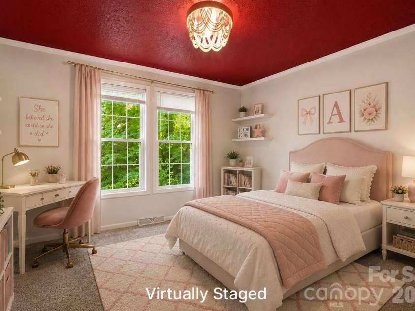 3555 Lake Bluff Drive, Sherrills Ford, NC 28673.  MLS# CAR4405905, YatesRealty ID 43024. Bedroom 3 virtually staged