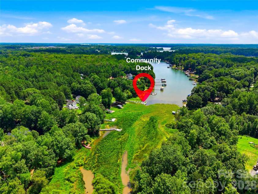 3555 Lake Bluff Drive, Sherrills Ford, NC 28673.  MLS# CAR4405905, YatesRealty ID 43024. Community dock area.