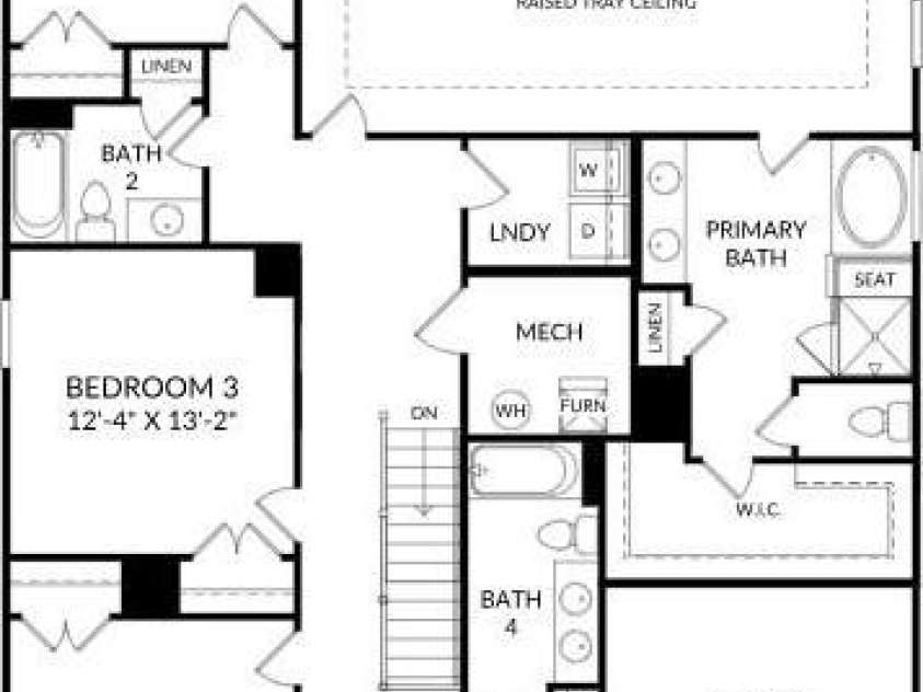 1303 Mossy Glade Road, Indian Trail, NC 28079.  MLS# CAR4407231, YatesRealty ID 43038. Upper Level