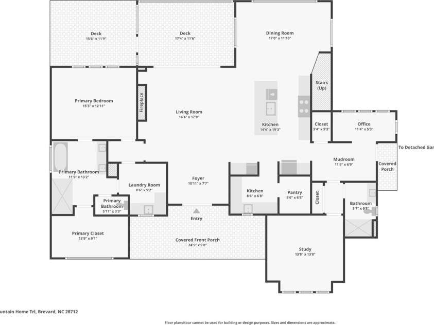 318 Mountain Home Trail, Brevard, NC 28712.  MLS# CAR4405578, YatesRealty ID 43041. 
