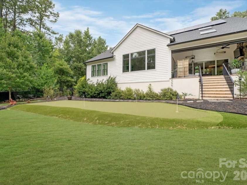 6321 Chimney Bluff Road, Lancaster, SC 29720.  MLS# CAR4407878, YatesRealty ID 43044. Backyard Putting Green