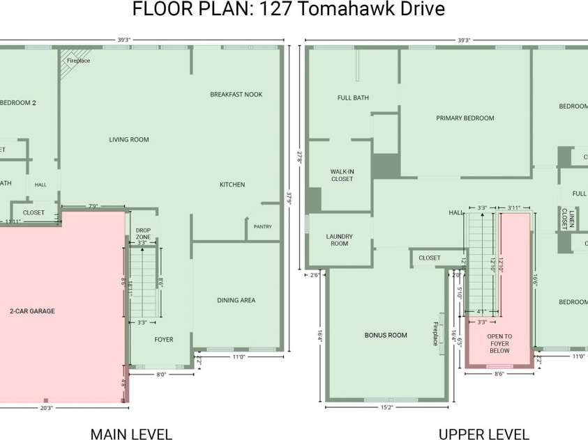 127 Tomahawk Drive, Mooresville, NC 28117.  MLS# CAR4408280, YatesRealty ID 43045. Floor Plan