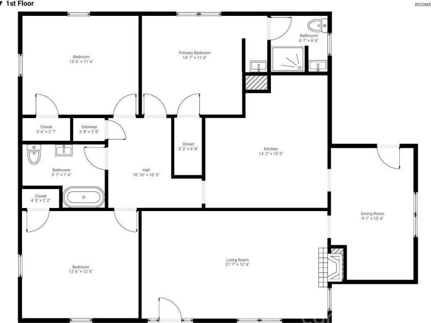 620 Peigler Street, Concord, NC 28027.  MLS# CAR4411422, YatesRealty ID 43054. 1st Floor