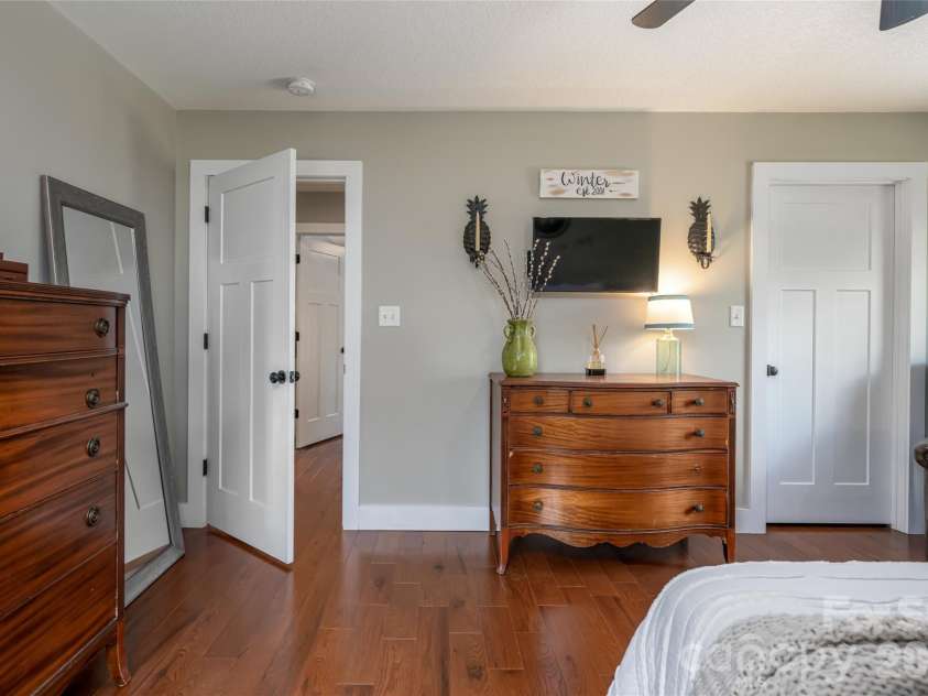 11 Ibbie Roberts Road, Alexander, NC 28701.  MLS# CAR4396356, YatesRealty ID 43060. Primary Bedroom with large closet