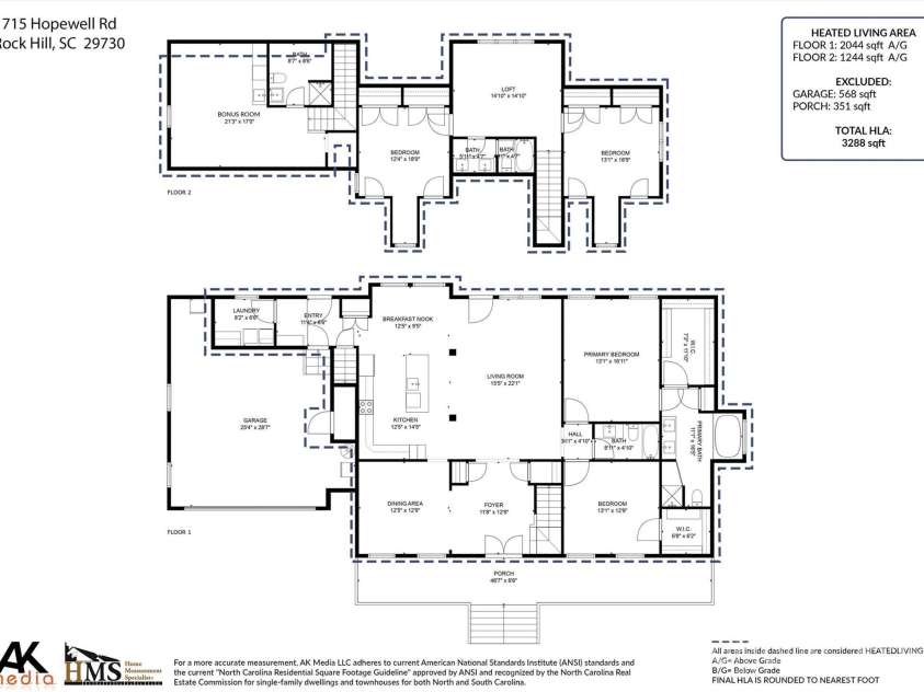 1715 Hopewell Road, Rock Hill, SC 29730.  MLS# CAR4310863, YatesRealty ID 4307. Spacious floor plan for all your needs!