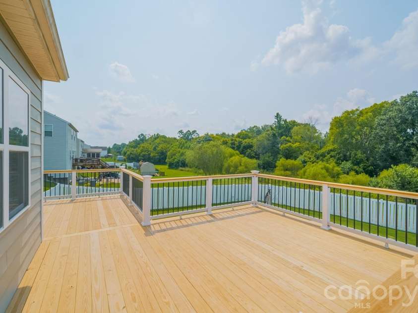 10003 Blue Stream Lane, Indian Trail, NC 28079.  MLS# CAR4408302, YatesRealty ID 43078. Back Deck