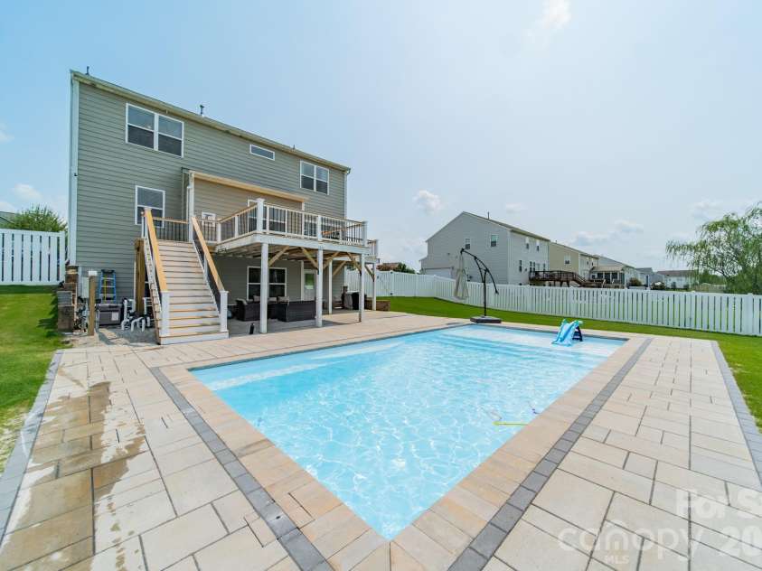 10003 Blue Stream Lane, Indian Trail, NC 28079.  MLS# CAR4408302, YatesRealty ID 43078. Backyard