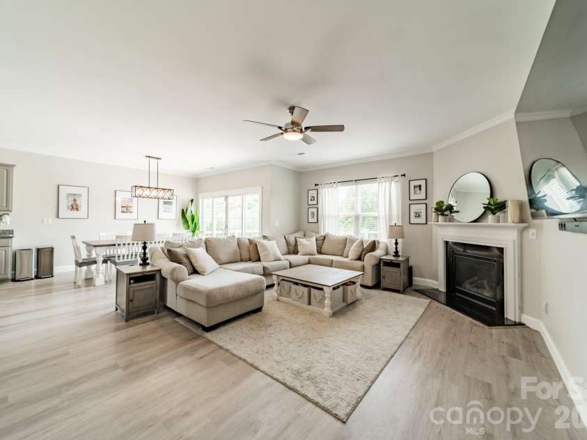 10003 Blue Stream Lane, Indian Trail, NC 28079.  MLS# CAR4408302, YatesRealty ID 43078. Open living plan