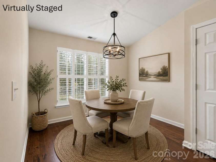 109 Washburn Range Drive, Mooresville, NC 28115.  MLS# CAR4410915, YatesRealty ID 43088. Dining Area - Staged
