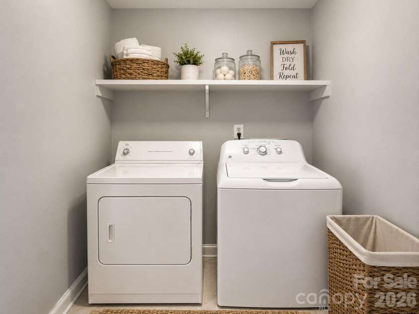 2109 Fernwood Drive, Shelby, NC 28152.  MLS# CAR4407672, YatesRealty ID 43090. Laundry room