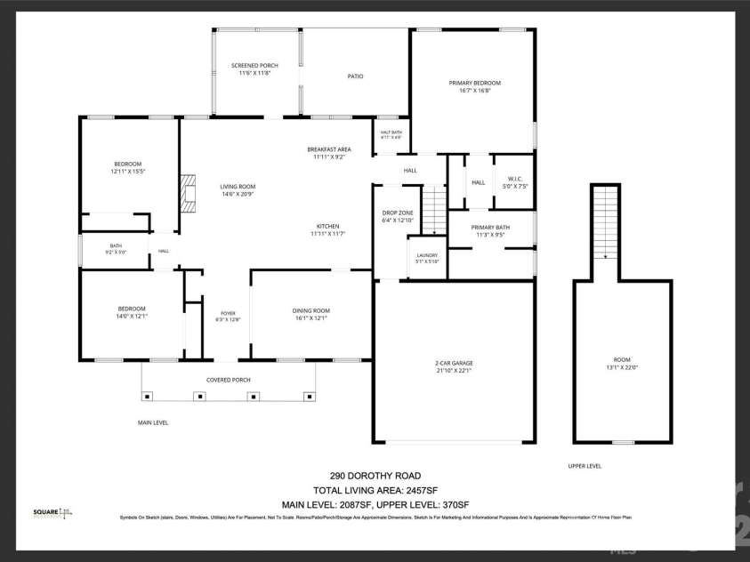 290 Dorothy Drive, China Grove, NC 28023.  MLS# CAR4409411, YatesRealty ID 43091. 