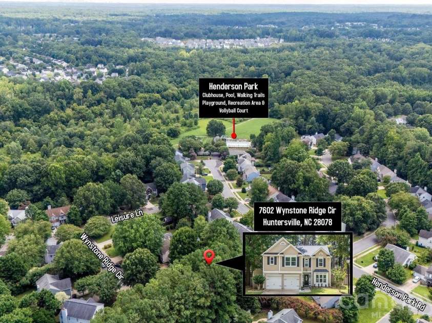 7602 Wynstone Ridge, Huntersville, NC 28078.  MLS# CAR4412167, YatesRealty ID 43094. 