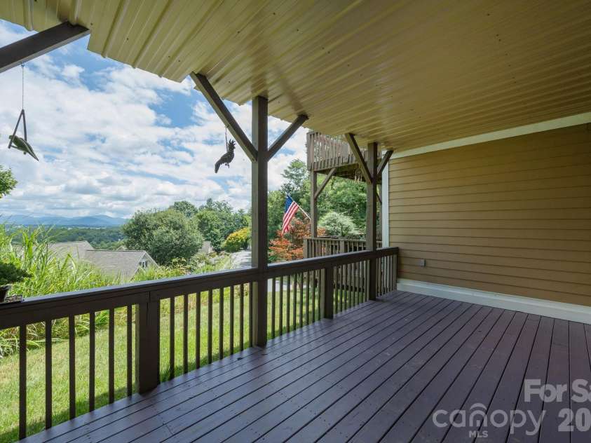 20 Mission Hills Court, Mills River, NC 28759.  MLS# CAR4370361, YatesRealty ID 43097. Lower Deck