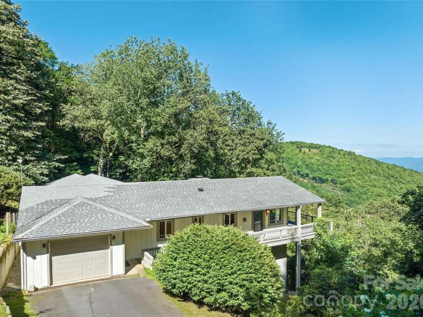 75 Briarwood Lane, Maggie Valley, NC 28751.  MLS# CAR4411453, YatesRealty ID 43128. Distant View from the Road