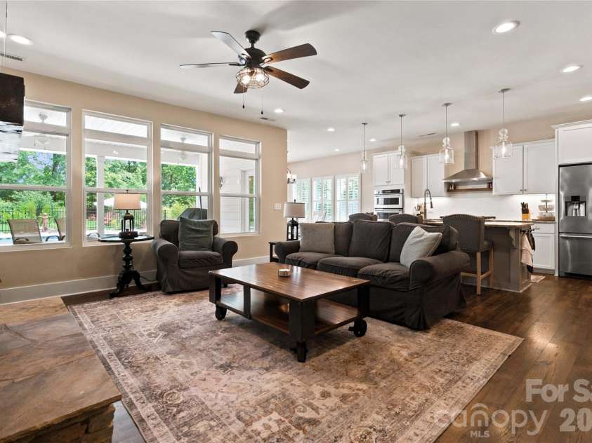 4108 Bent Green Lane, Monroe, NC 28112.  MLS# CAR4411876, YatesRealty ID 43129. Open floor concept with lots of natural light and additional lighting.
