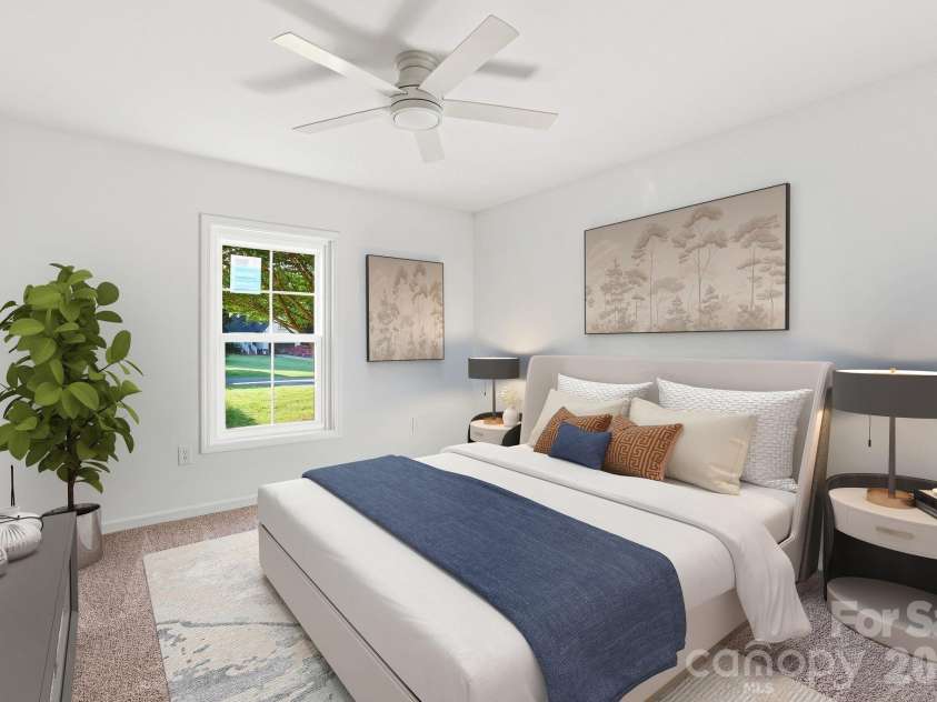 910 Little Brook Circle, York, SC 29745.  MLS# CAR4409495, YatesRealty ID 43130. Primary bedroom virtually staged