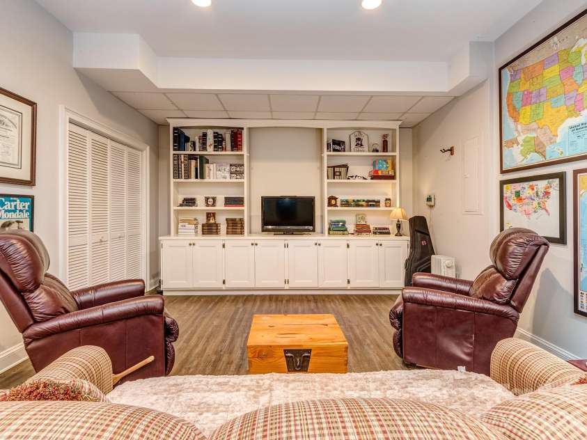 223 Brackenbury Lane, Charlotte, NC 28270.  MLS# CAR4404360, YatesRealty ID 43137. Finished Basement