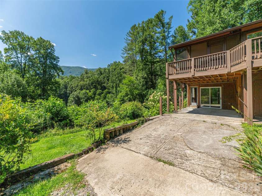 3543 Dark Ridge Road, Sylva, NC 28779.  MLS# CAR4410870, YatesRealty ID 43138. Additional Parking Area with patio