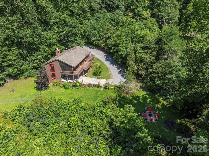 3543 Dark Ridge Road, Sylva, NC 28779.  MLS# CAR4410870, YatesRealty ID 43138. Aerial View
