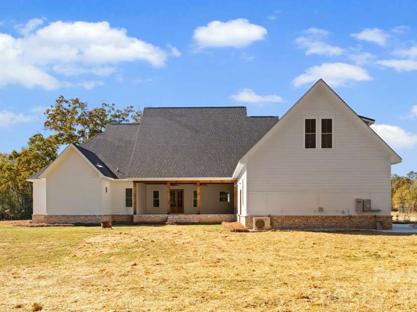 3760 Cappadocia Church Road, Polkton, NC 28135.  MLS# CAR4312373, YatesRealty ID 4315. Backyard view