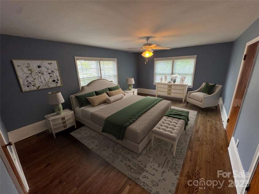 603 Main Street, Rock Hill, SC 29730.  MLS# CAR4234795, YatesRealty ID 4318. Alt view virtually staged primary bedroom