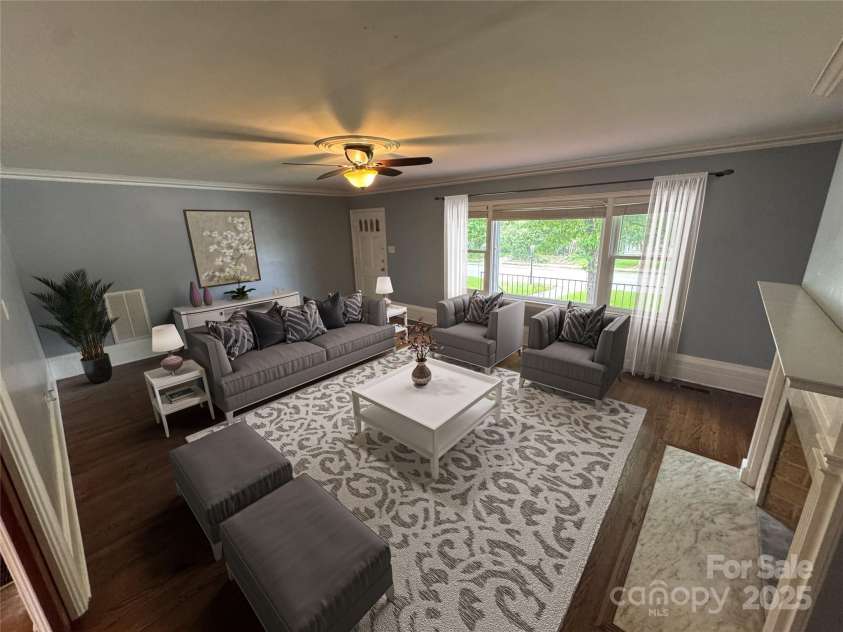 603 Main Street, Rock Hill, SC 29730.  MLS# CAR4234795, YatesRealty ID 4318. Virtually staged family room