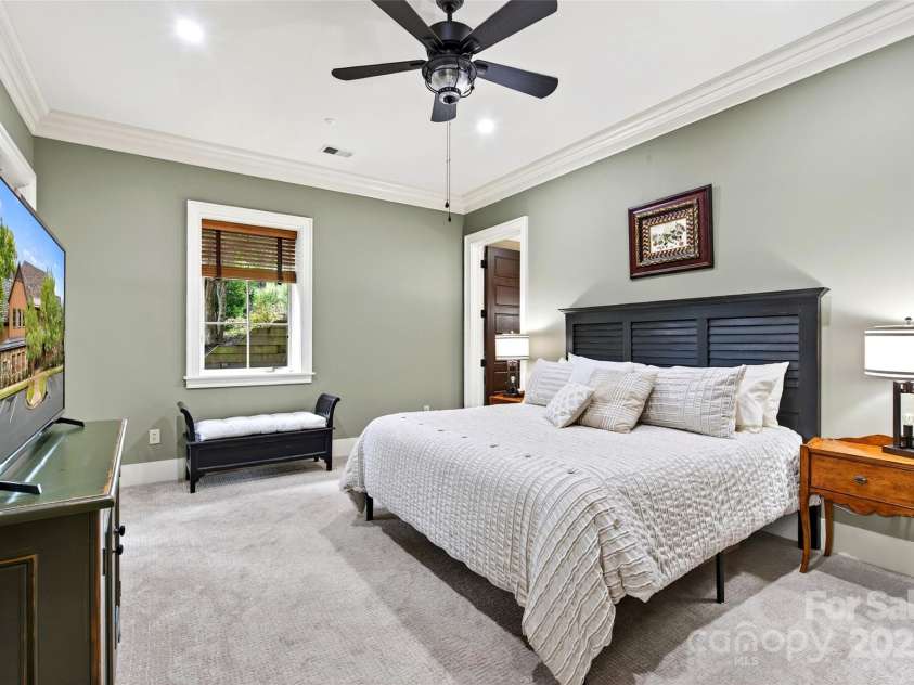 305 Clubhouse Lane, Mill Spring, NC 28756.  MLS# CAR4311469, YatesRealty ID 4321. Primary Bedroom