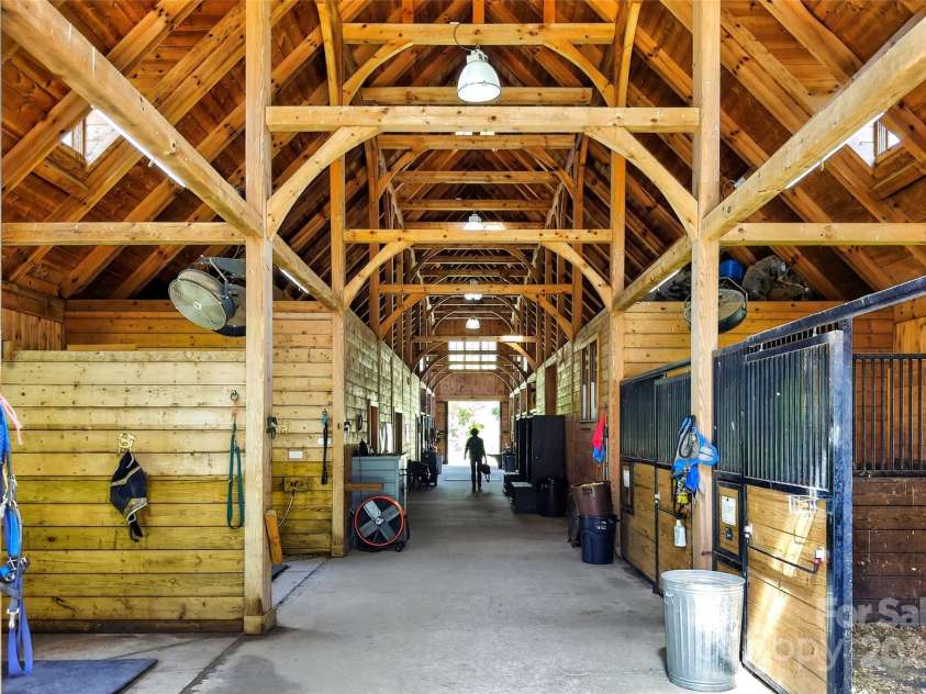 305 Clubhouse Lane, Mill Spring, NC 28756.  MLS# CAR4311469, YatesRealty ID 4321. Stables