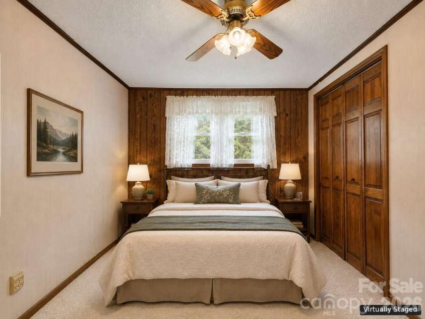 2027 Stamey Branch Road, Newland, NC 28657.  MLS# CAR4411360, YatesRealty ID 43230. Bedroom 1 (Virtually Staged)