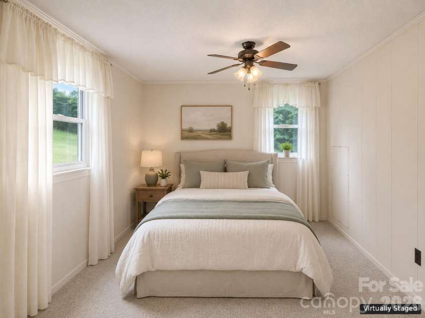 2027 Stamey Branch Road, Newland, NC 28657.  MLS# CAR4411360, YatesRealty ID 43230. Bedroom 2 (Virtually Staged)
