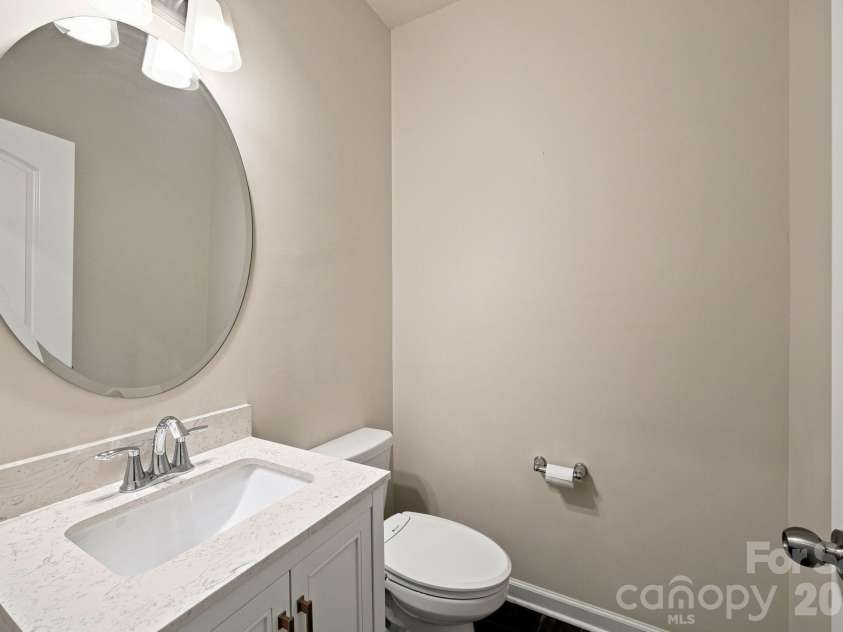 111 Slip Shot Lane, Troutman, NC 28166.  MLS# CAR4409277, YatesRealty ID 43263. Half bath at entry