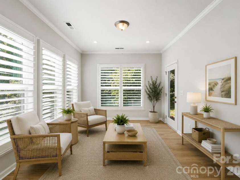 1136 Dorsey Drive, Fort Mill, SC 29715.  MLS# CAR4409748, YatesRealty ID 43271. Virtual Staged Sunroom