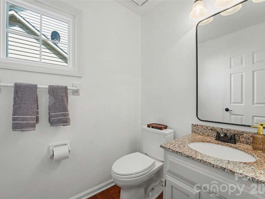 17205 Asti Court, Cornelius, NC 28031.  MLS# CAR4406087, YatesRealty ID 43276. Lower level 1/2 bath.