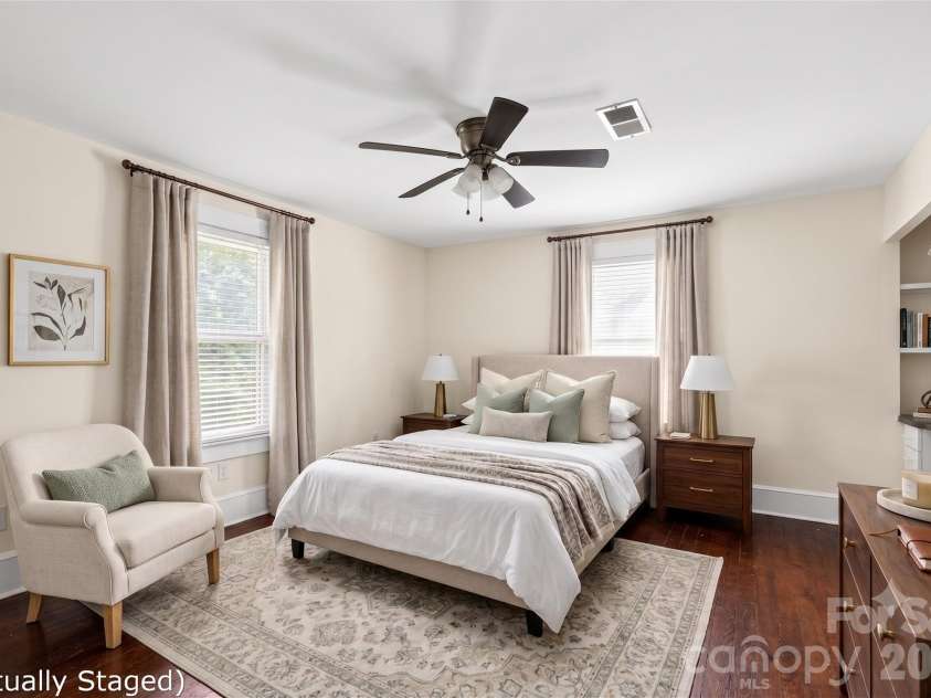 729 5th Avenue, Hendersonville, NC 28739.  MLS# CAR4405722, YatesRealty ID 43292. Primary Bedroom Virtually Staged/Painted