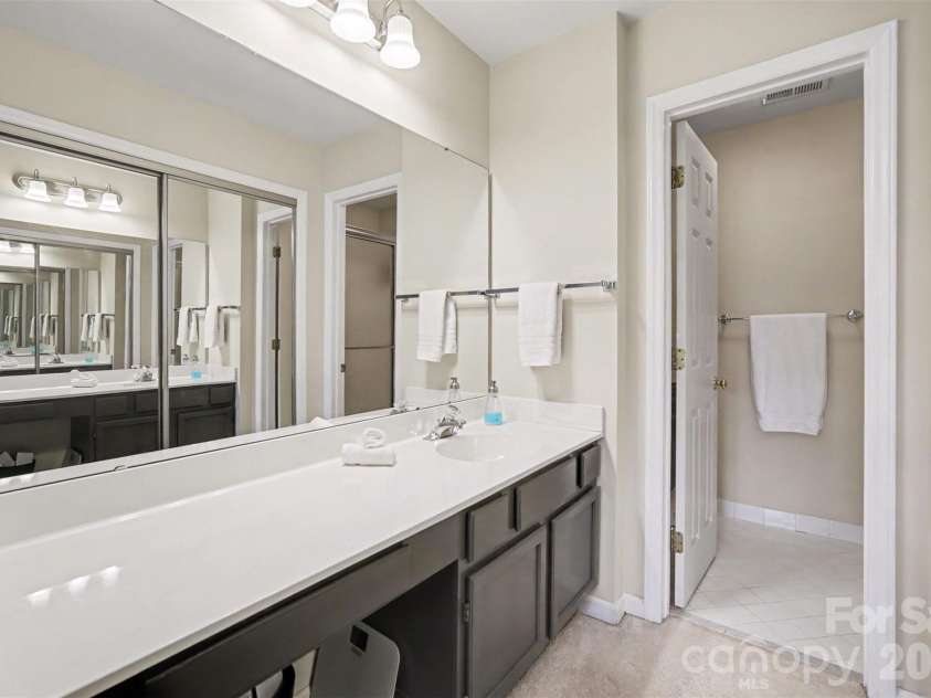 8205 Tradd Court, Charlotte, NC 28210.  MLS# CAR4408479, YatesRealty ID 43294. Second ensuite bathroom vanity