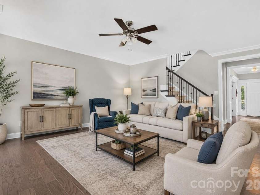 113 Heron Cove Loop, Mooresville, NC 28117.  MLS# CAR4405007, YatesRealty ID 43305. Virtually staged livingroom