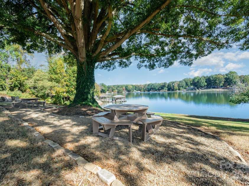 4455 Reed Creek Drive, Sherrills Ford, NC 28673.  MLS# CAR4313344, YatesRealty ID 4331. Picnic area by the lake 