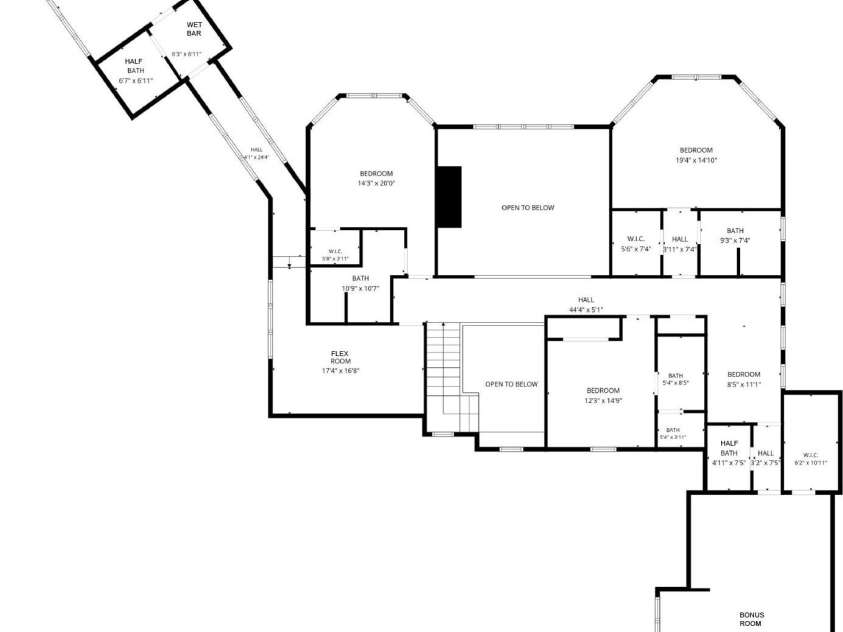 111 Quaker Road, Mooresville, NC 28117.  MLS# CAR4407385, YatesRealty ID 43314. Upper-Level Floor Plan