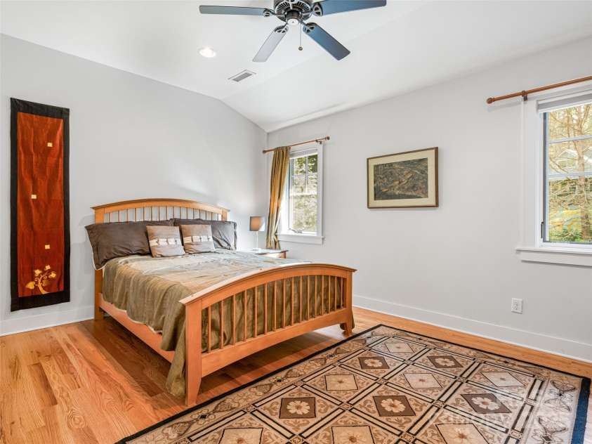 52 Beaverdam Knoll Road, Asheville, NC 28804.  MLS# CAR4242445, YatesRealty ID 4332. Upper floor 2nd primary suite, with views that overlook the tranquil backyard