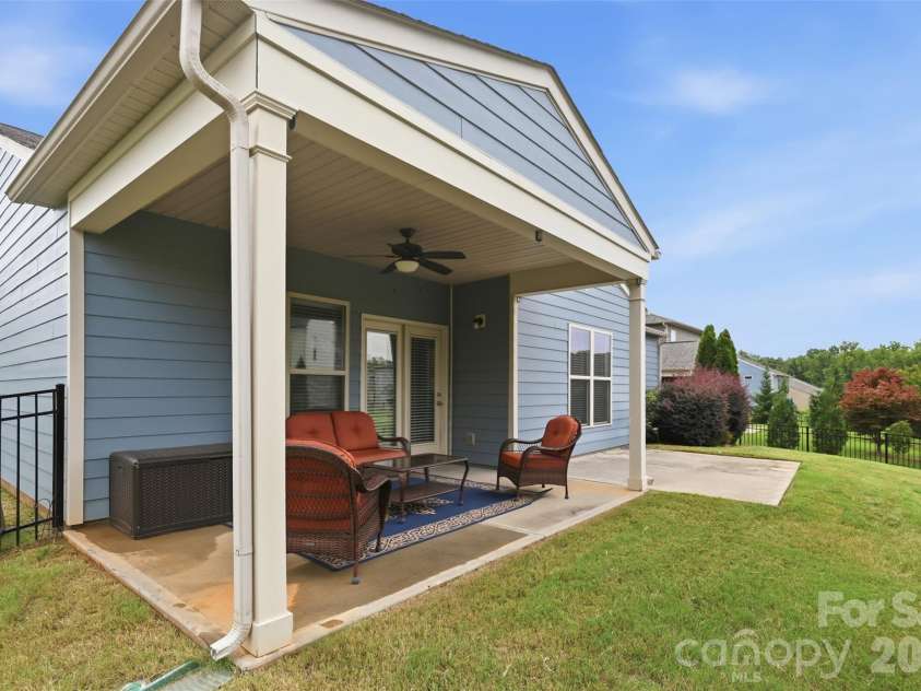 1030 Squire Drive, Indian Land, SC 29707.  MLS# CAR4408694, YatesRealty ID 43322. Covered Back Porch