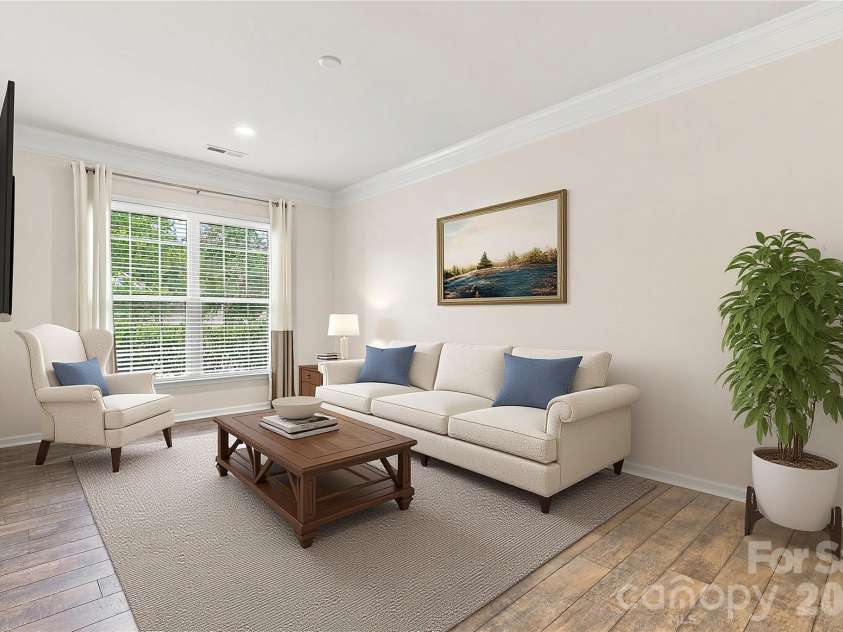 1030 Squire Drive, Indian Land, SC 29707.  MLS# CAR4408694, YatesRealty ID 43322. Flex Room virtually staged as a Living Room