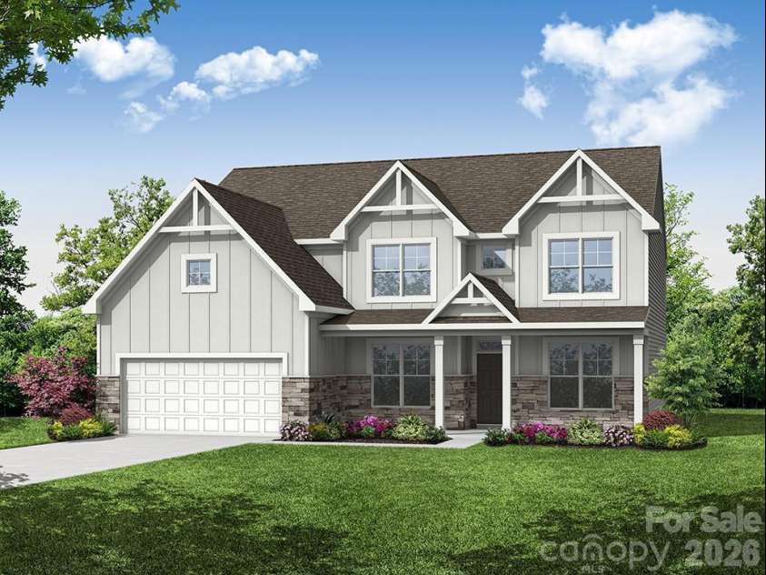4475 Blue Mound Court, Stanley, NC 28164.  MLS# CAR4413577, YatesRealty ID 43332. Homesite 111 features a Charleston L floorplan